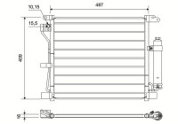 Condenser, air conditioning 822579 Valeo