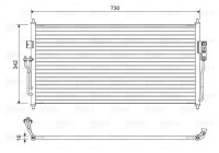 Condenser, air conditioning 822583 Valeo