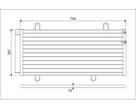 Condenser, air conditioning 822584 Valeo