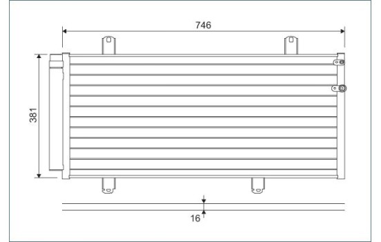 Condenser, air conditioning 822584 Valeo
