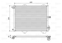 Condenser, air conditioning 822588 Valeo