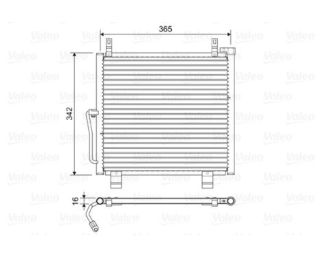 Condenser, air conditioning 822591 Valeo