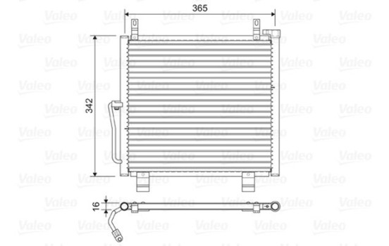 Condenser, air conditioning 822591 Valeo
