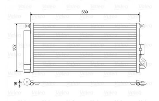 Condenser, air conditioning 822592 Valeo