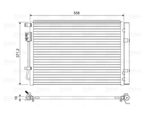 Condenser, air conditioning 822597 Valeo