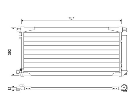 Condenser, air conditioning 822607 Valeo