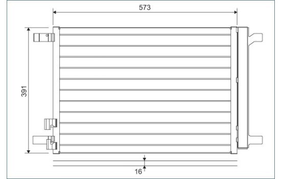 Condenser, air conditioning 822635 Valeo