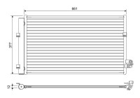 Condenser, air conditioning 822647 Valeo