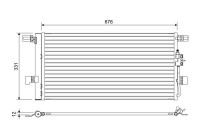 Condenser, air conditioning 822648 Valeo