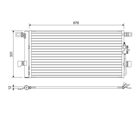 Condenser, air conditioning 822648 Valeo