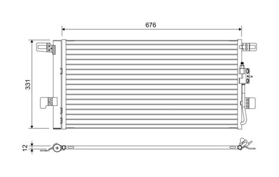 Condenser, air conditioning 822648 Valeo