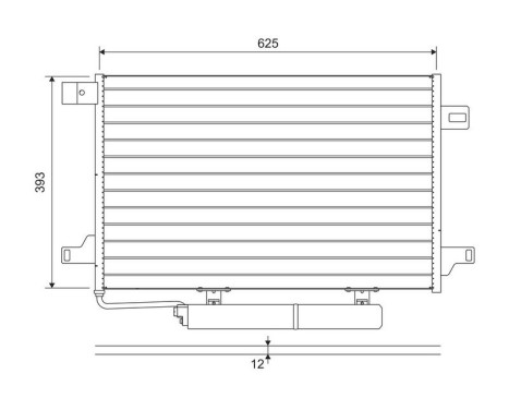 Condenser, air conditioning 822689 Valeo