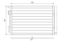 Condenser, air conditioning 822726 Valeo