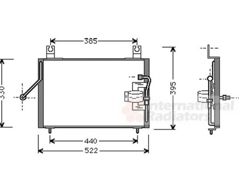 Condenser, air conditioning 83005004 International Radiators, Image 2