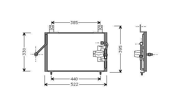 Condenser, air conditioning 83005004 International Radiators