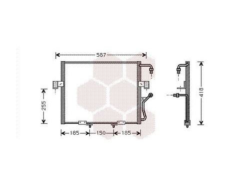 Condenser, air conditioning 83005011 International Radiators, Image 2