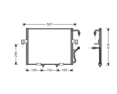 Condenser, air conditioning 83005011 International Radiators