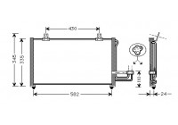 Condenser, air conditioning 83005012 International Radiators