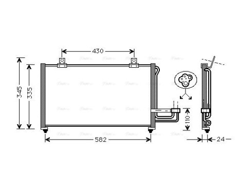 Condenser, air conditioning 83005012 International Radiators, Image 2