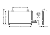 Condenser, air conditioning 83005013 International Radiators