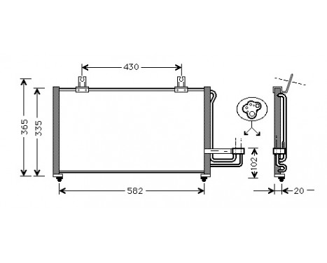 Condenser, air conditioning 83005013 International Radiators