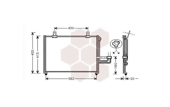 Condenser, air conditioning 83005026 International Radiators, Image 2