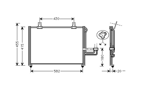 Condenser, air conditioning 83005026 International Radiators