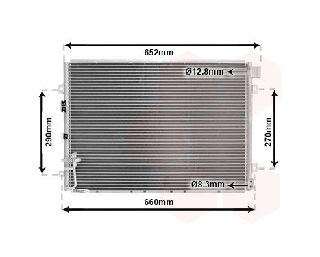Condenser, air conditioning 83005030 International Radiators, Image 2