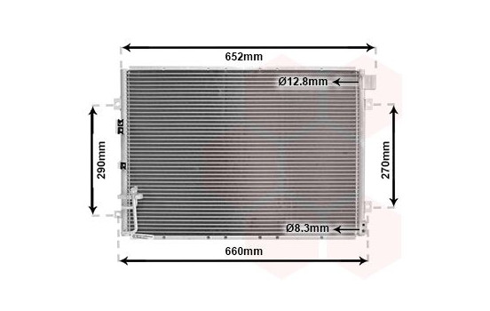 Condenser, air conditioning 83005030 International Radiators, Image 2