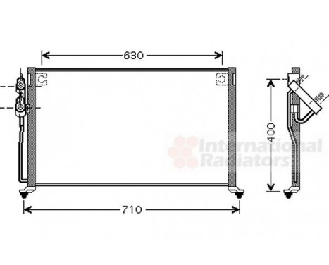 Condenser, air conditioning 83005060 International Radiators, Image 2