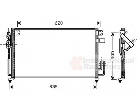 Condenser, air conditioning 83005061 International Radiators, Image 2
