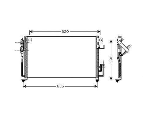 Condenser, air conditioning 83005061 International Radiators