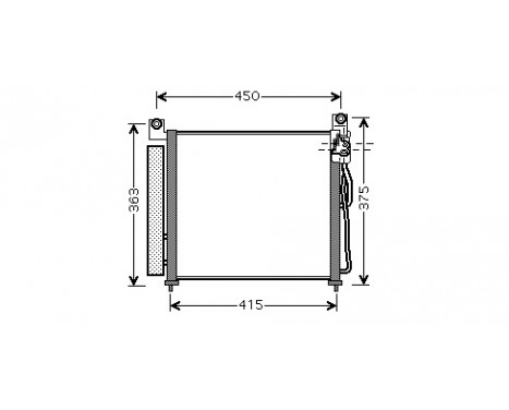 Condenser, air conditioning 83005065 International Radiators