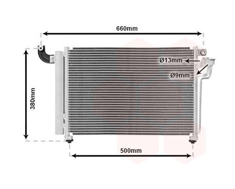 Condenser, air conditioning 83005082 International Radiators, Image 2