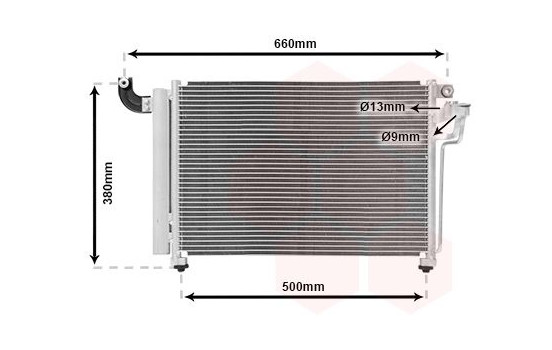 Condenser, air conditioning 83005082 International Radiators, Image 2