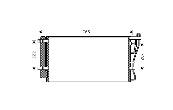 Condenser, air conditioning 83005105 International Radiators