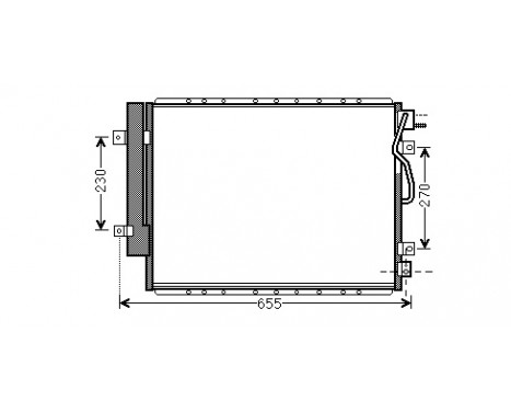Condenser, air conditioning 83005123 International Radiators