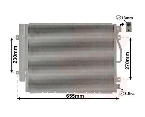 Condenser, air conditioning 83005123 International Radiators, Image 2