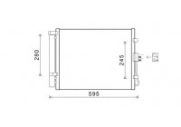 Condenser, air conditioning 83005150 International Radiators