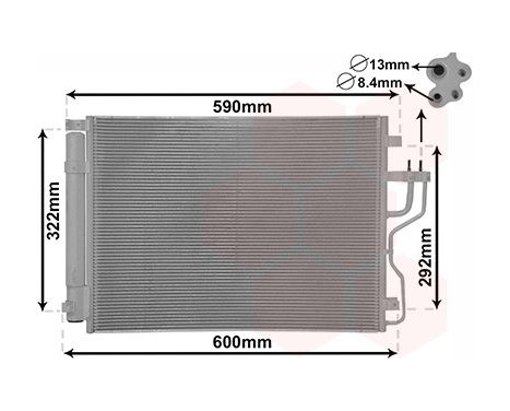 Condenser, air conditioning 83005151 International Radiators, Image 2