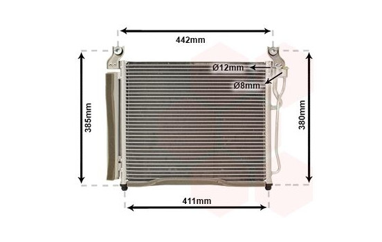 Condenser, air conditioning 83005158 International Radiators, Image 2