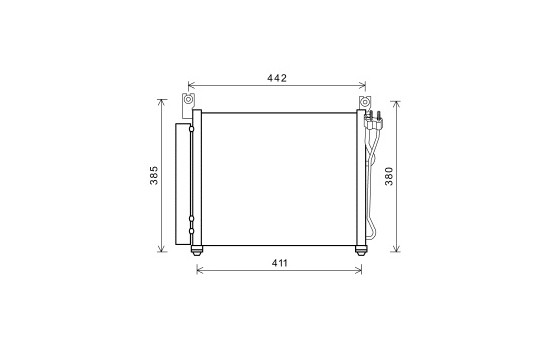 Condenser, air conditioning 83005158 International Radiators, Image 3
