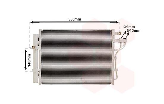 Condenser, air conditioning 83005188 International Radiators, Image 2