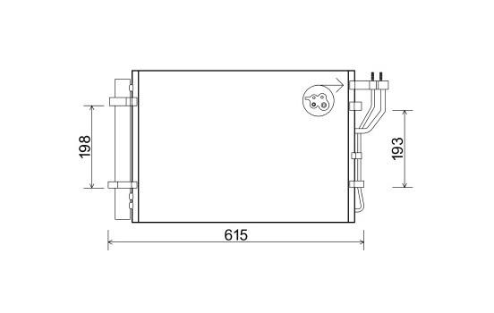 Condenser, air conditioning 83005206 International Radiators