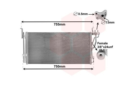 Condenser, air conditioning 83005210 International Radiators