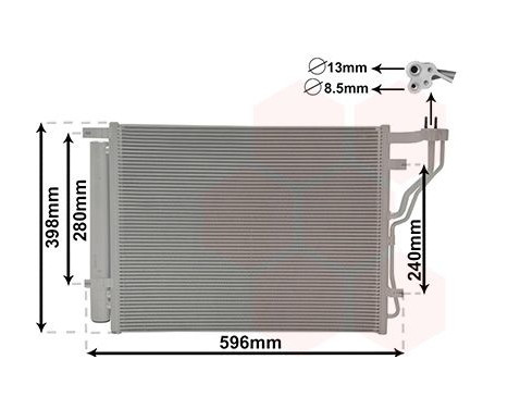 Condenser, air conditioning 83015701 International Radiators