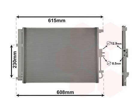 Condenser, air conditioning 83015702 International Radiators Plus
