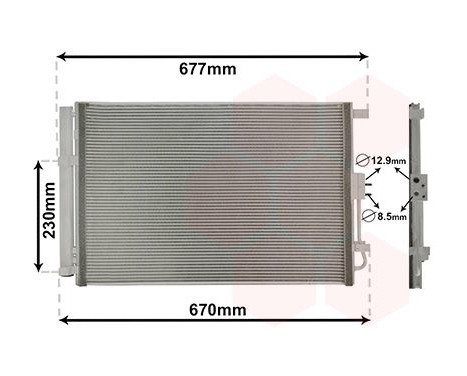 Condenser, air conditioning 83015703 International Radiators