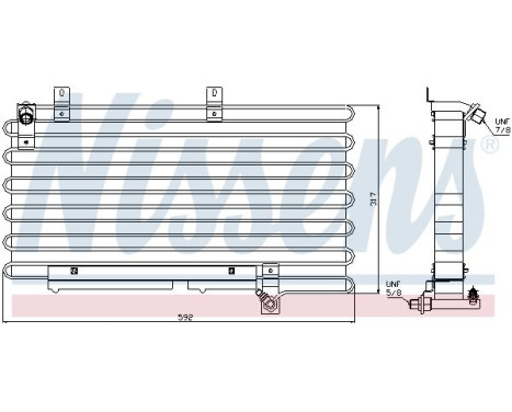 Condenser, air conditioning 94000 Nissens, Image 3