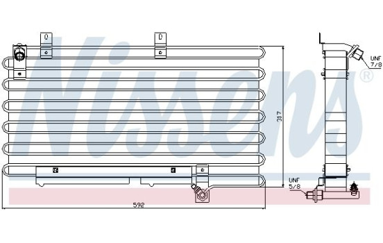 Condenser, air conditioning 94000 Nissens, Image 3